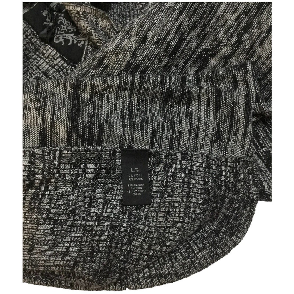 New Buffalo By David Bitton Waterfall Drape Open Sleeveless Cardigan L - Picture 9 of 9